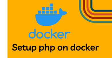 setup php on docker