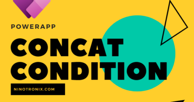 Concat function in PowerApp