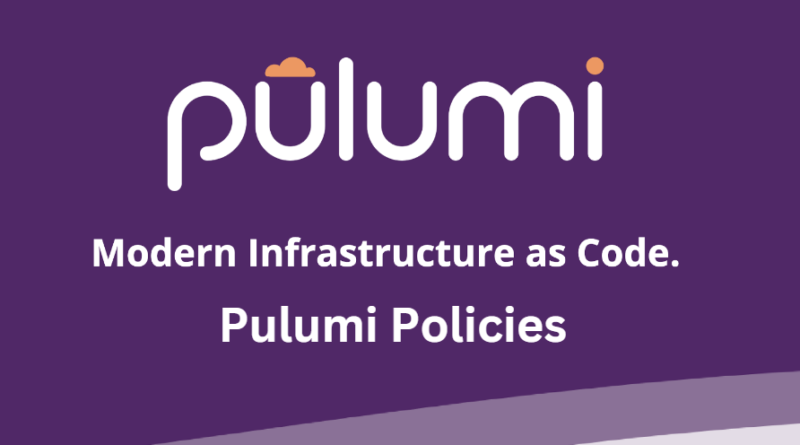 Pulumi Policies: Implementing policies to enforce best practices and compliance in infrastructure deployments.